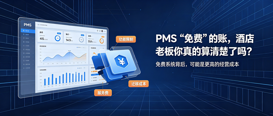 PMS“免费”的账,酒店老板你真的算清楚了吗? PMS“免费”的账,酒店老板你真的算清楚了吗?