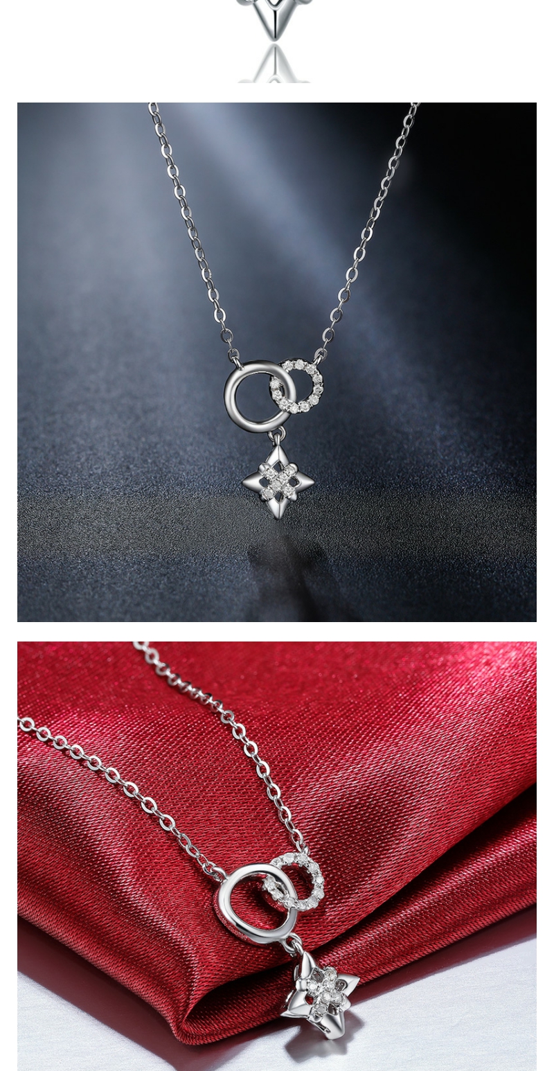 鸣钻国际 钻石吊坠/钻石项链/女 可选pt950铂金白金钻石项链吊坠套链